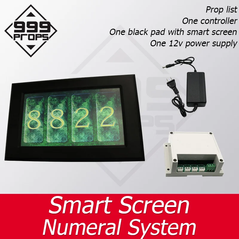 999 реквизит Smart screen Numeral system Prop реальная жизнь номер побега введите правильный пароль, чтобы разблокировать takagism поставщика игр