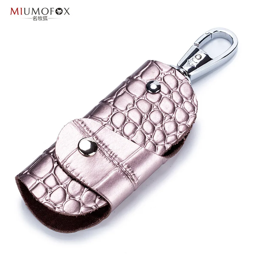 

Fashion Key Holder Genuine Leather Keys Organizer Keychain Small Wallets Key Bag Car Housekeeper Key Wallets Car Key Case Unisex