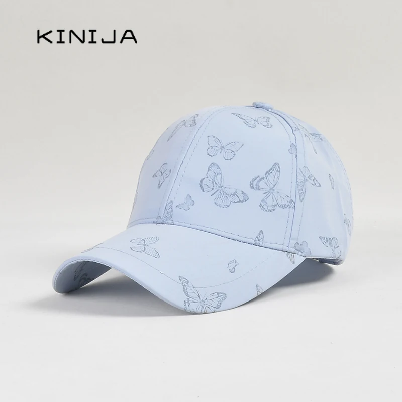Кепка с принтом бабочек для мужчин и женщин модная бейсболка в стиле хип хоп
