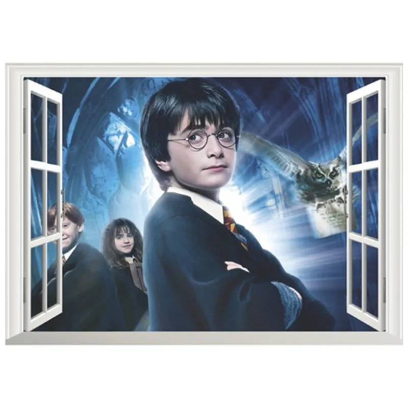 Волшебный мальчик фигурки из кино поддельные 3d оконная виниловая наклейка на