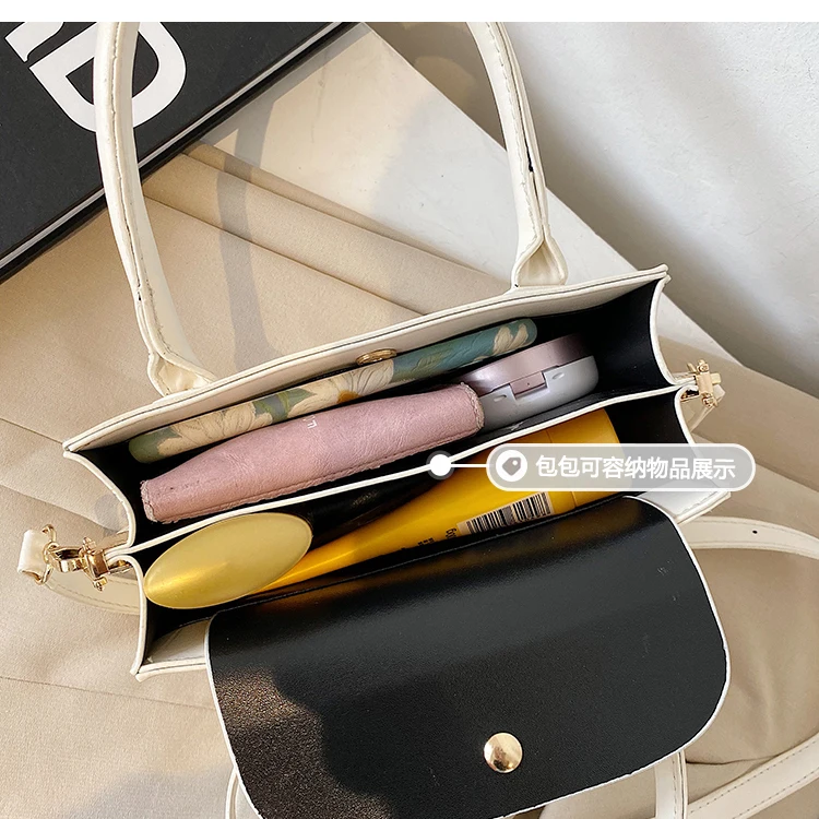 

Niche Design Popular Handbags 2021 New Fashion Messenger Bag High-end Western Style Handbag Square Bag Shoulder Bag Width: 21cm