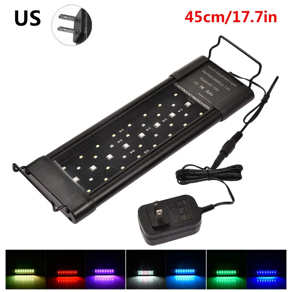 Таймер 11 8 23 6 дюймов аквариумный светодиодный светильник ing полный спектр RGB Aqua Plant
