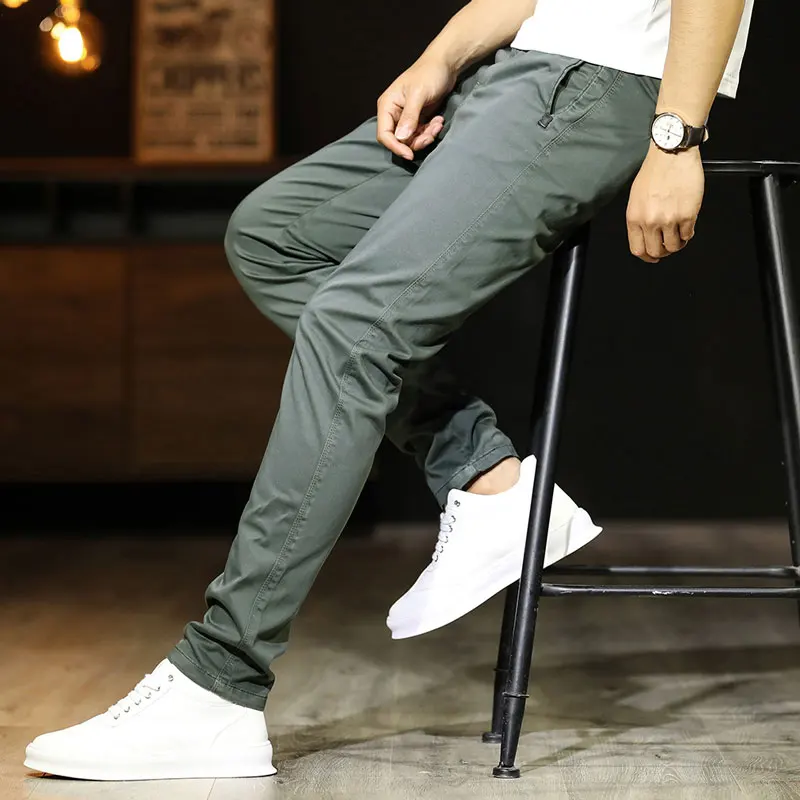 ZYYong High Street военные мужские повседневные брюки хлопковые слегка эластичные