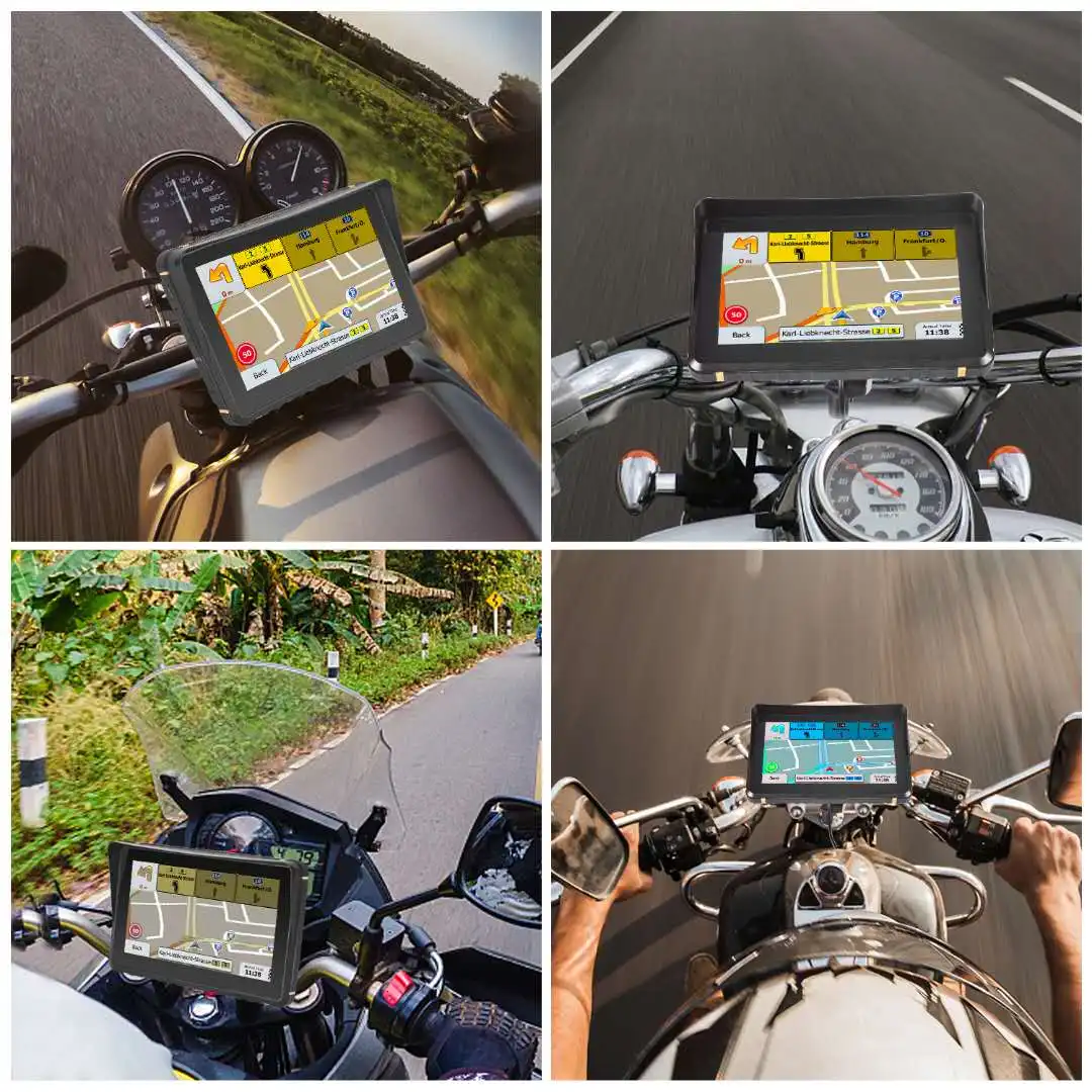 XGODY мотоцикл GPS навигация с 7 дюймовым HD автомобиля 256 м + 8 Гб Водонепроницаемый