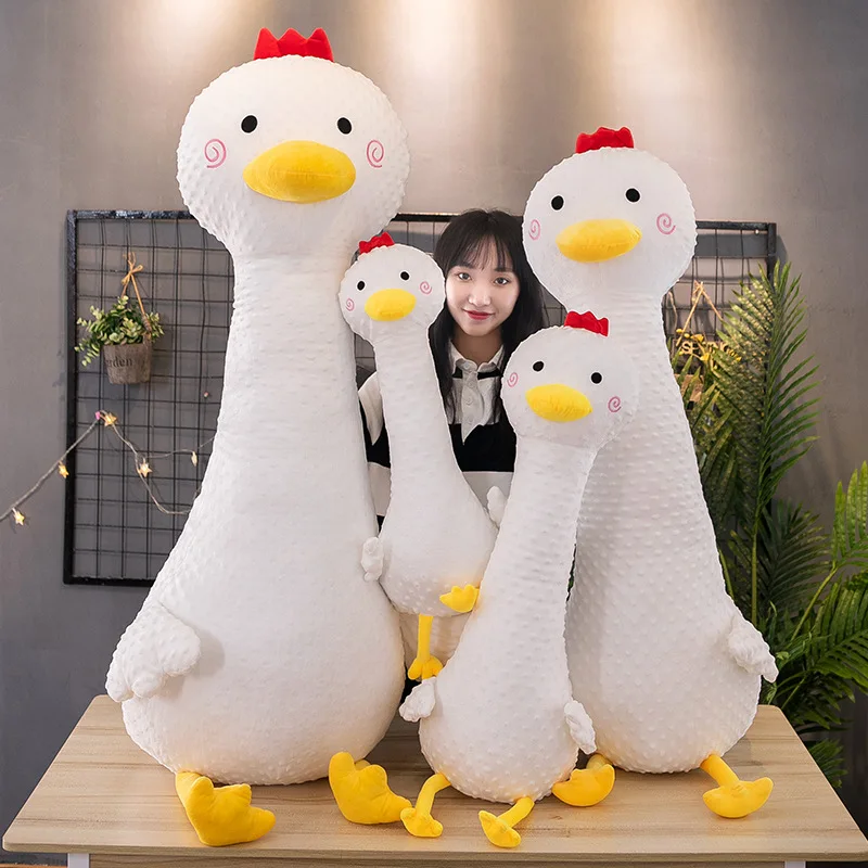 65-120 см Огромный Размер лежачие игрушки кавайное животное гусиный коврик подушка