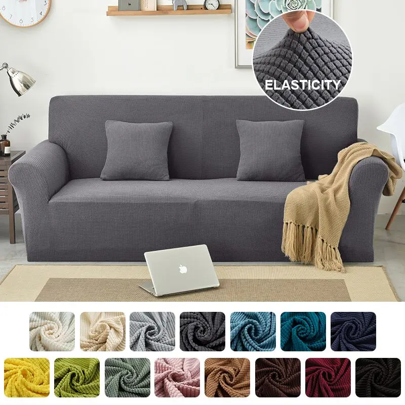 

Плюшевый тканевый эластичный чехол для дивана, однотонные L-образные Чехлы для дивана, бархатный эластичный чехол для гостиной, чехол для ди...
