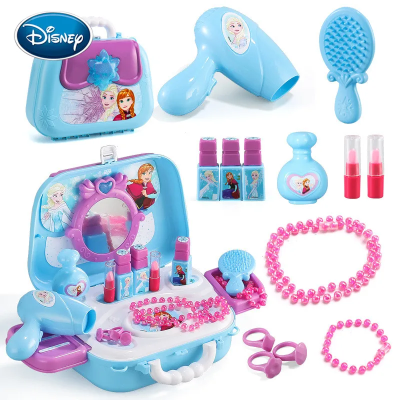 Disney Frozen Kitchen Tableware Toy Backpack Children Play House Girl Simulation Beauty Makeup Toys | Игрушки и хобби