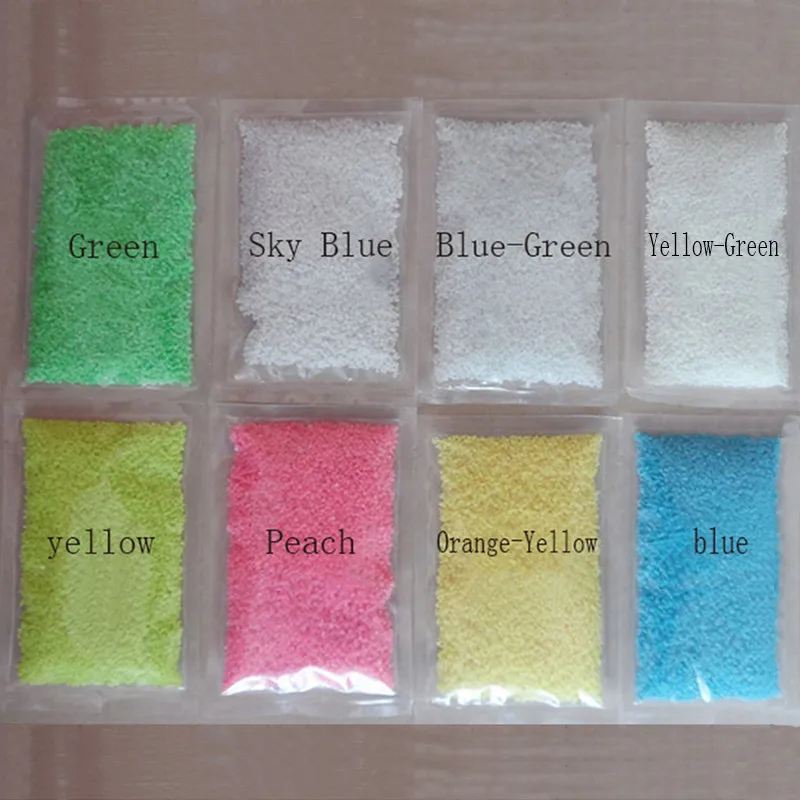 10g Party DIY Fluorescent Super luminous Particles Glow Pigment Bright Gravel Noctilucent Sand Glowing in the Dark Sand Powder 6