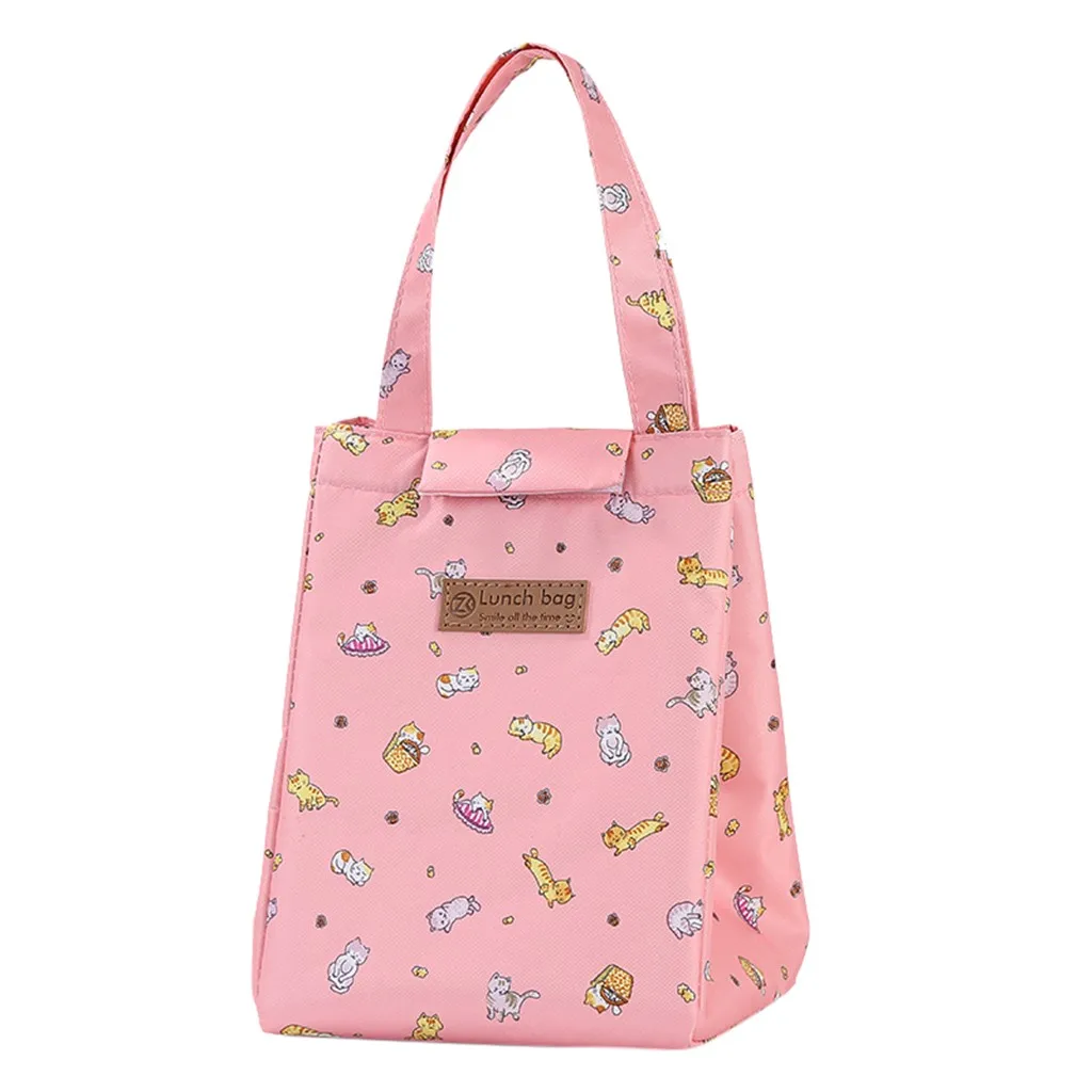 Изолированная сумка для ланча термополосатые сумки тоуты холодильник пикника