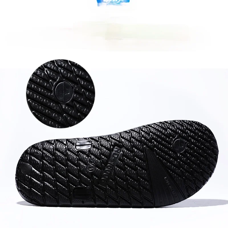 

Flip-toe Open-toe Home Outdoor Slippers; 2021 Summer New Sandals Wear-resistant Non-slip Flip Flops Casual Men's Shoes