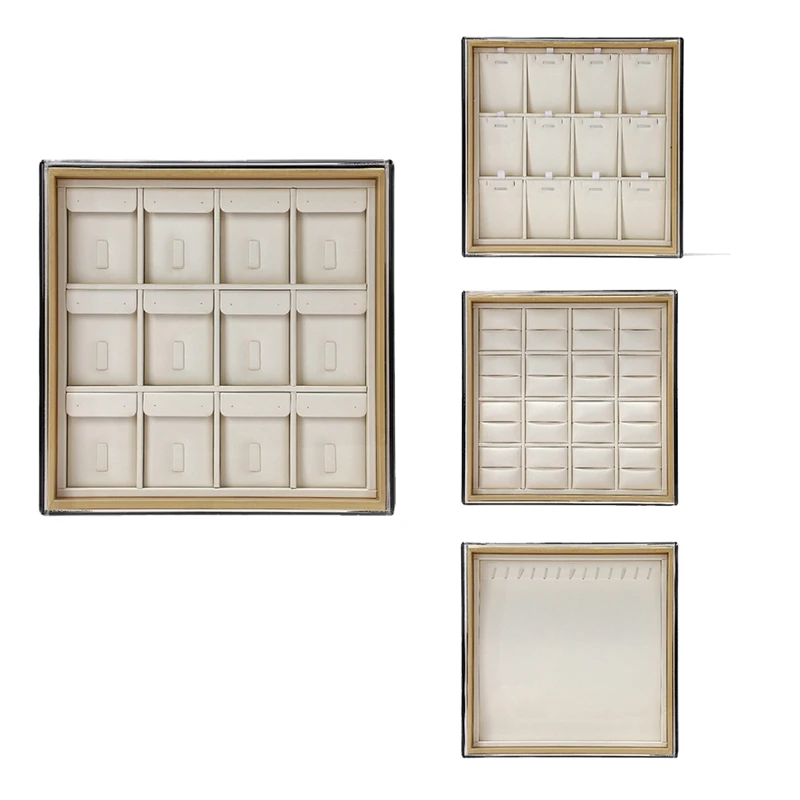 

Promotion! Jewelry Viewing Tray with Lid Storage Display Tray Jade Exhibition Shoot Props