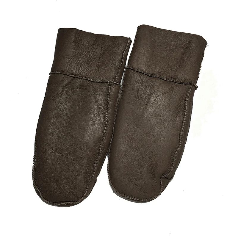 Women Gloves Winter Outdoor Thick Warm Cashmere Sheepskin Leather Heated Fur Mittens Suede | Аксессуары для одежды