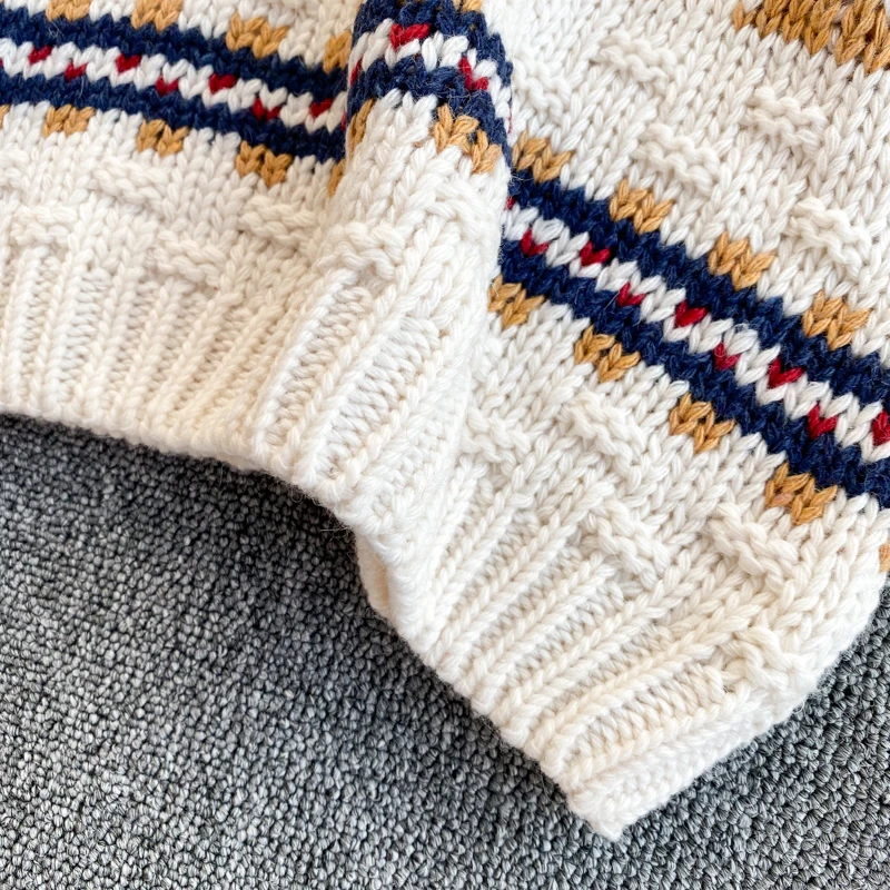 

Harajuku Sweater 2020 new women's Korean Fashion loose Knitted Pullover autumn and winter Geometric Long sleeve Sweater