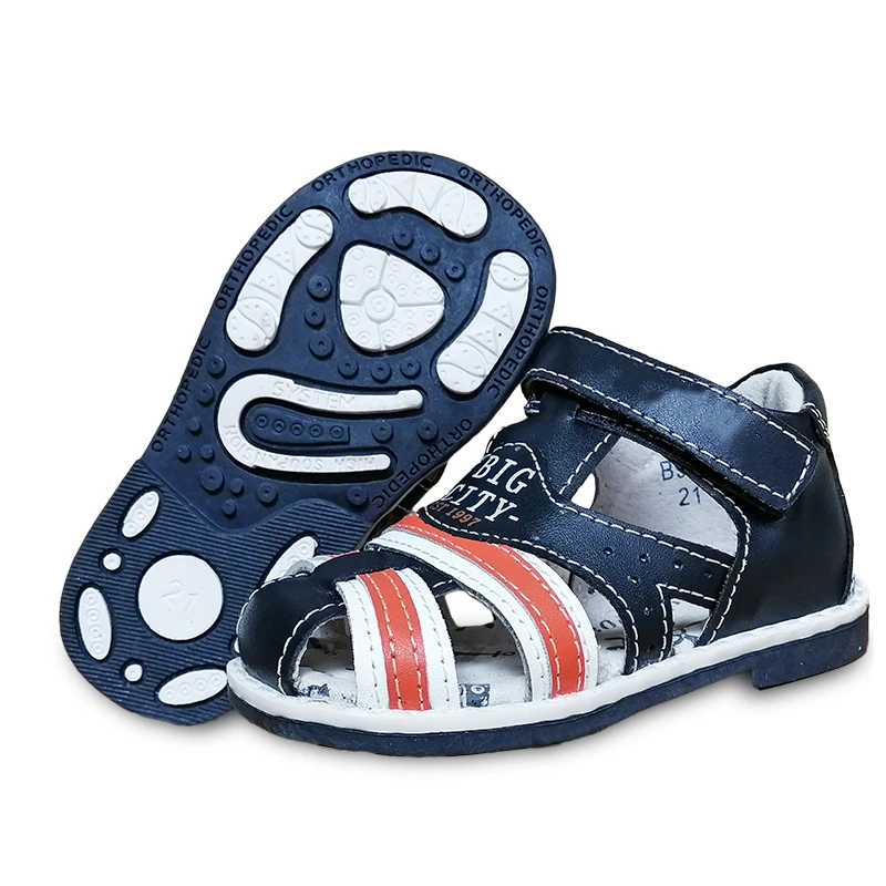 1 пара ортопедические сандалии из натуральной кожи для мальчиков | Мать и ребенок