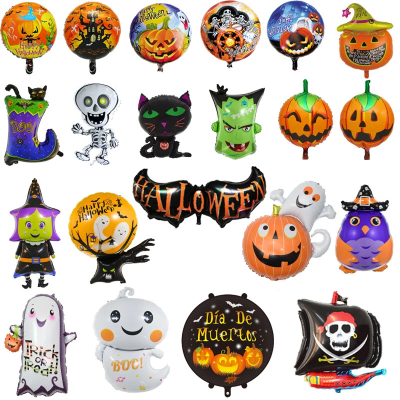 1 шт. Тыква Голова WISP ведьма Хэллоуин персонаж фольги шар Рождественская