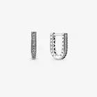 Женские серьги из серебра 100% пробы, дизайнерские серьги сделай сам из стерлингового серебра 925 пробы, Подходит для Pandora