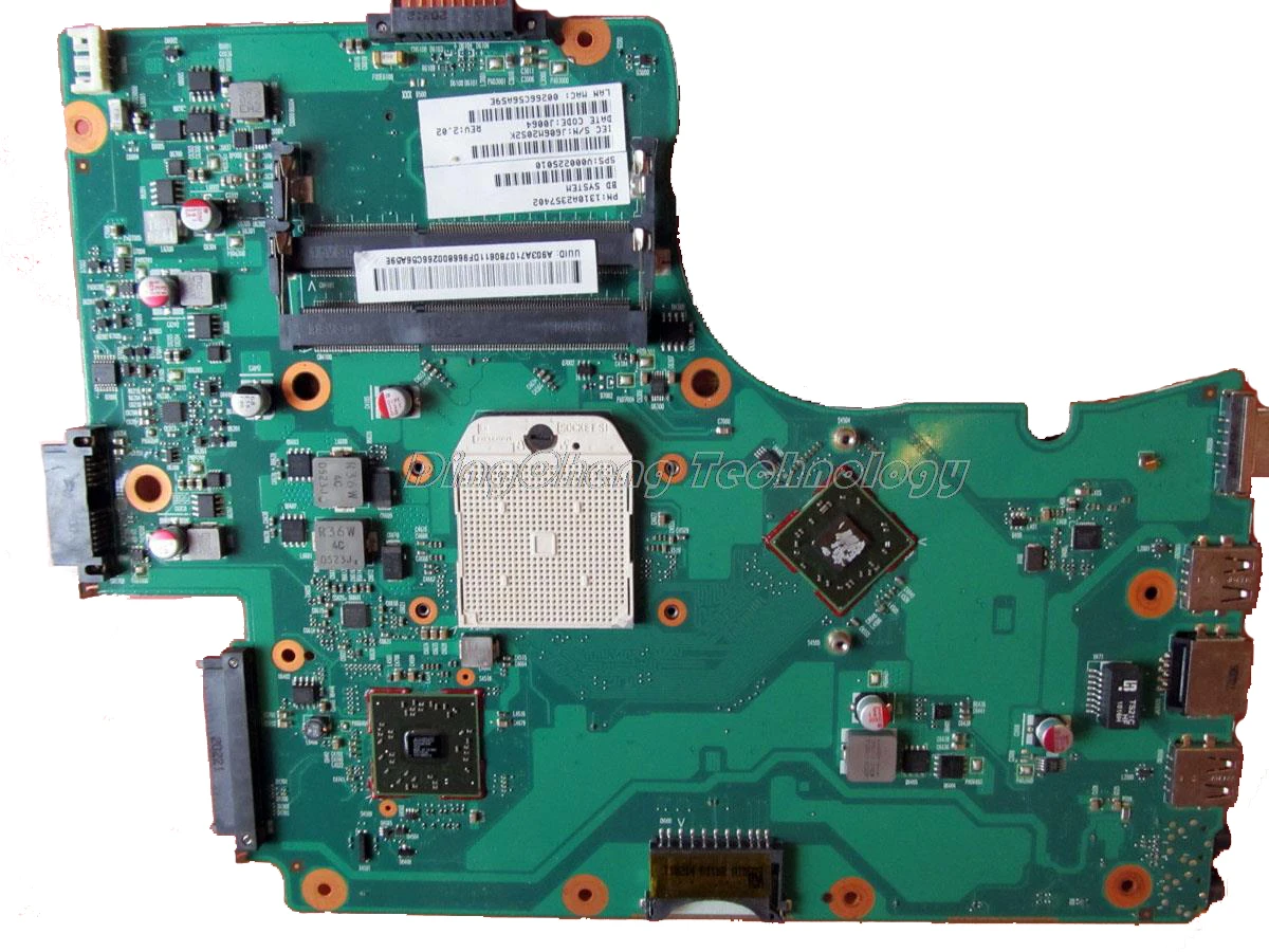 Материнская плата для ноутбука Toshiba Satellite C650D C655D V000225010 6050A2357401 MB A02 DDR3