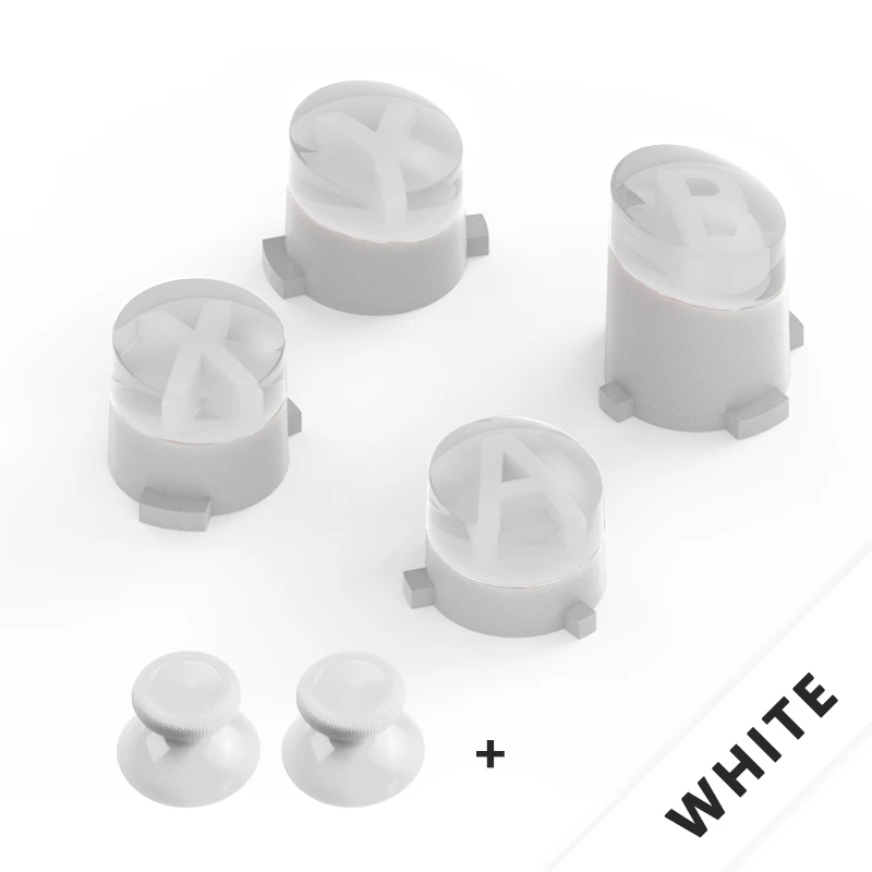 white set Replacement Buttons ABXY Kit for Microsoft Xbox One/Slim Spare parts Button For Xbox One Elite Wireless Controller Accessories - Цвет: white set