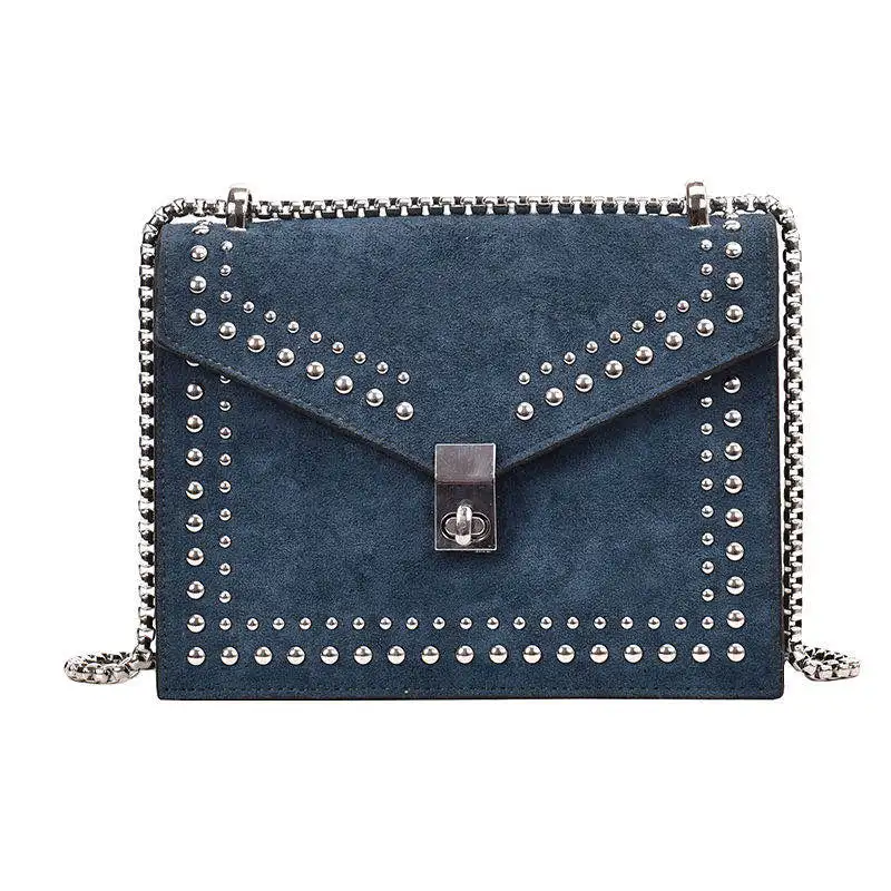 

Bolsas Feminina Rushed Bolsos Mujer Scrub Leather Small Shoulder For Women 2020 Chain Rivet Lock Crossbody Bag Female Mini Flap