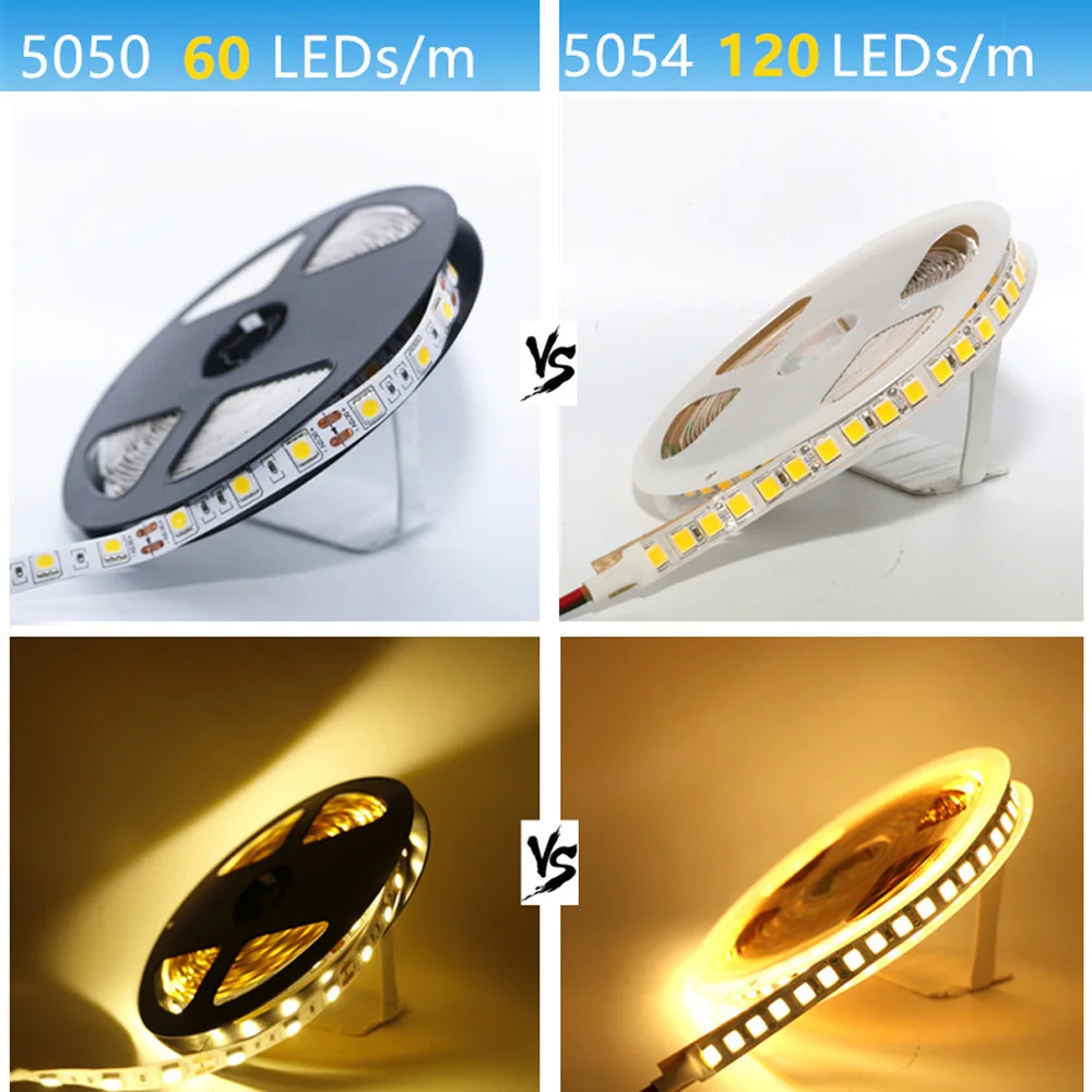 SMD 5054 Светодиодная лента 5 м 600 светодиодов/5 гибкая освещения 12 В постоянного тока