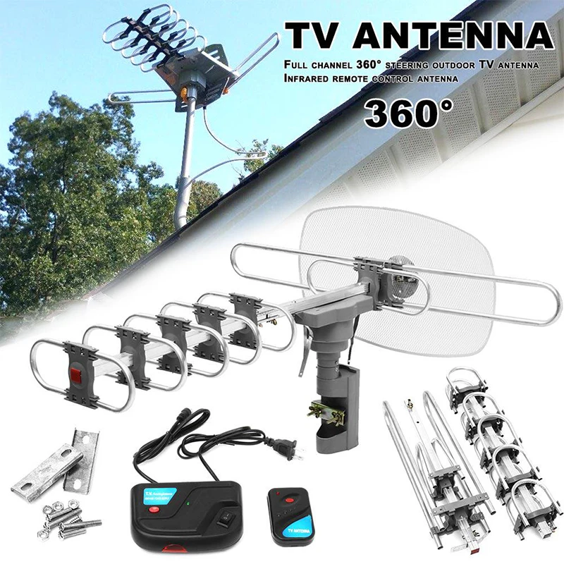Уличное устройство для цифрового ТВ HD 150 миль вращение на 360 телевизора Full 720p1080p