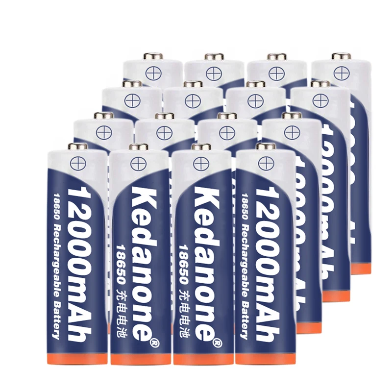 10 шт. 18650 аккумуляторная батарея 3 7 V 12000mAh емкость литий ионная для фонарика