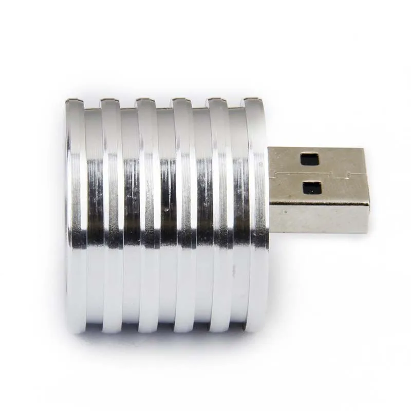 

Aluminum 3W USB LED Lamp Socket Spotlight Flashlight White Light