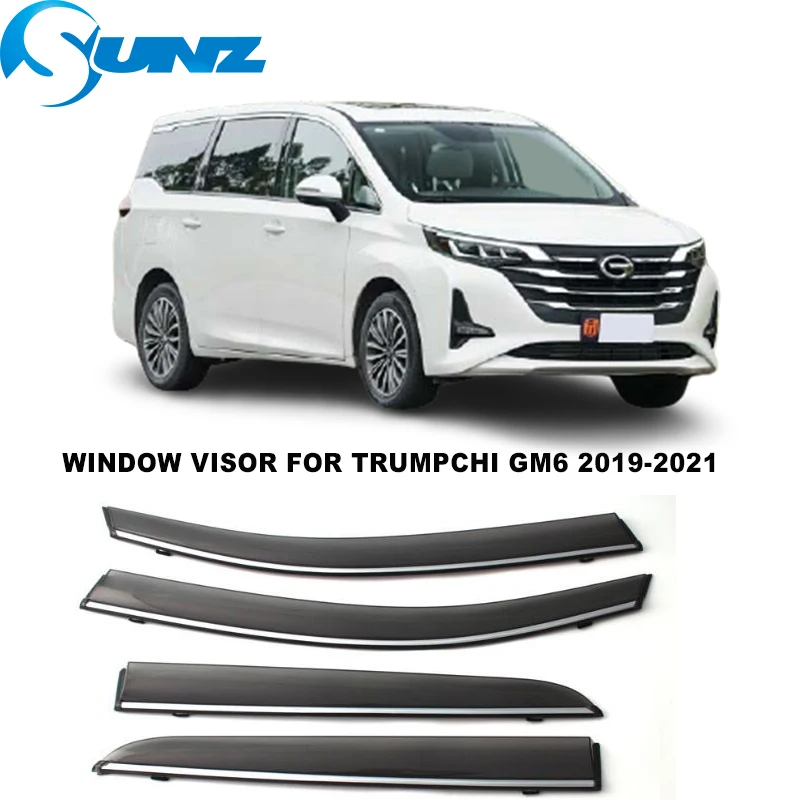 

Side Window Visor For Trumpchi GM6 2019 2020 2021 Smoke Window Rain Guards Weathershilds Sun Rain Deflector SUNZ