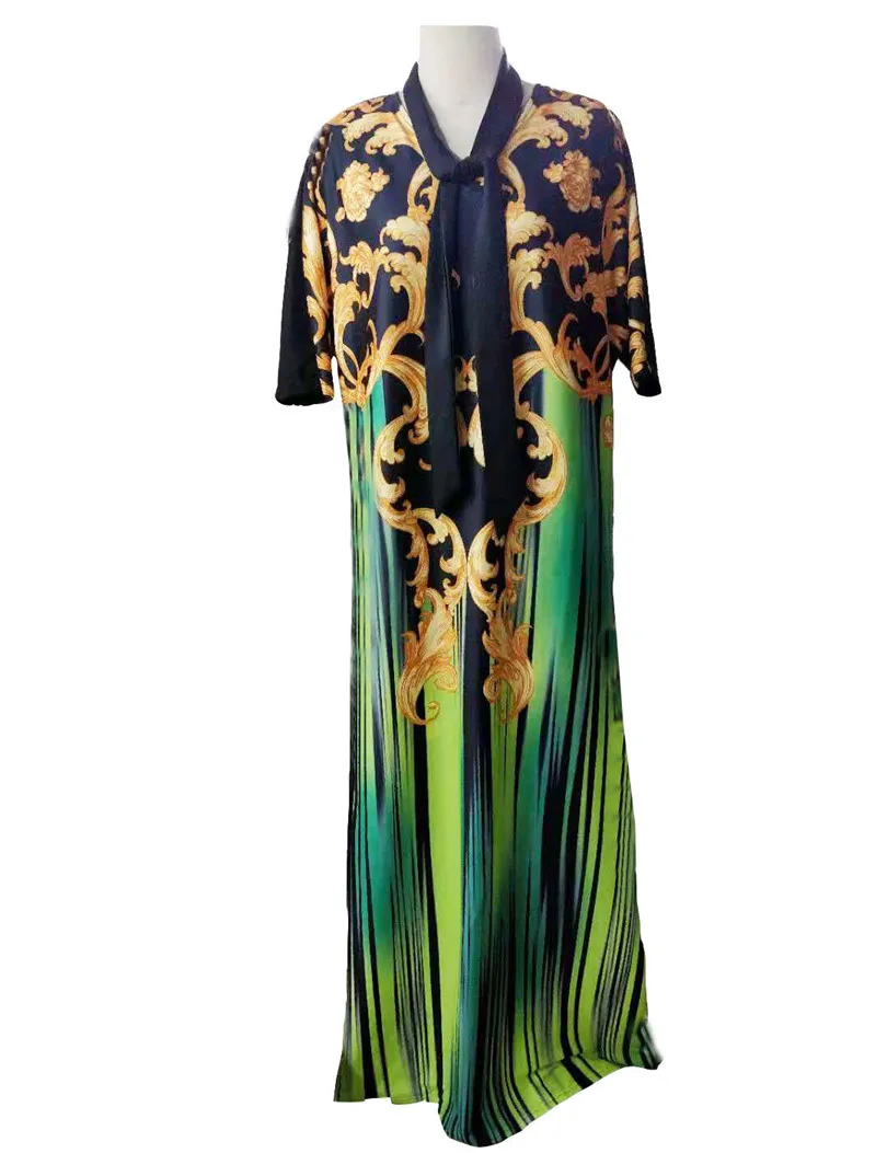 Африканская мода рукав летучая мышь сексуальный размера плюс шифоновое длинное