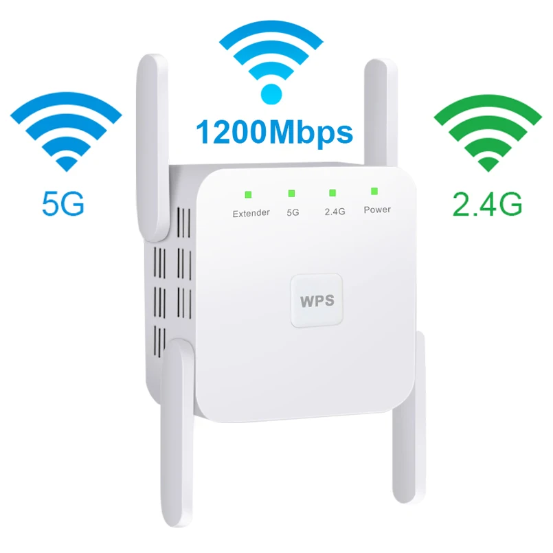 Wi-Fi ретранслятор 5G Гц усилитель сигнала 1200 Мбит/с передатчик дальнего действия