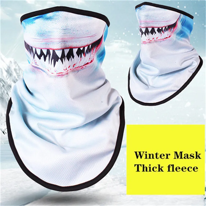 Зимний флисовый лыжный шарф. Бандана для велоспорта сноуборда повязка на голову