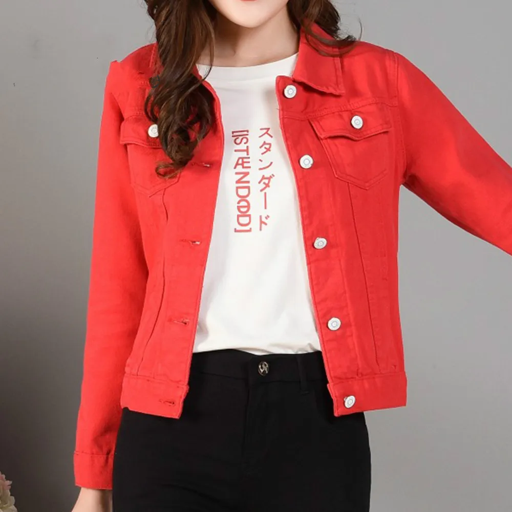Женский джинсовый жакет синий белый черный джинсовое пальто корейские джинсовые