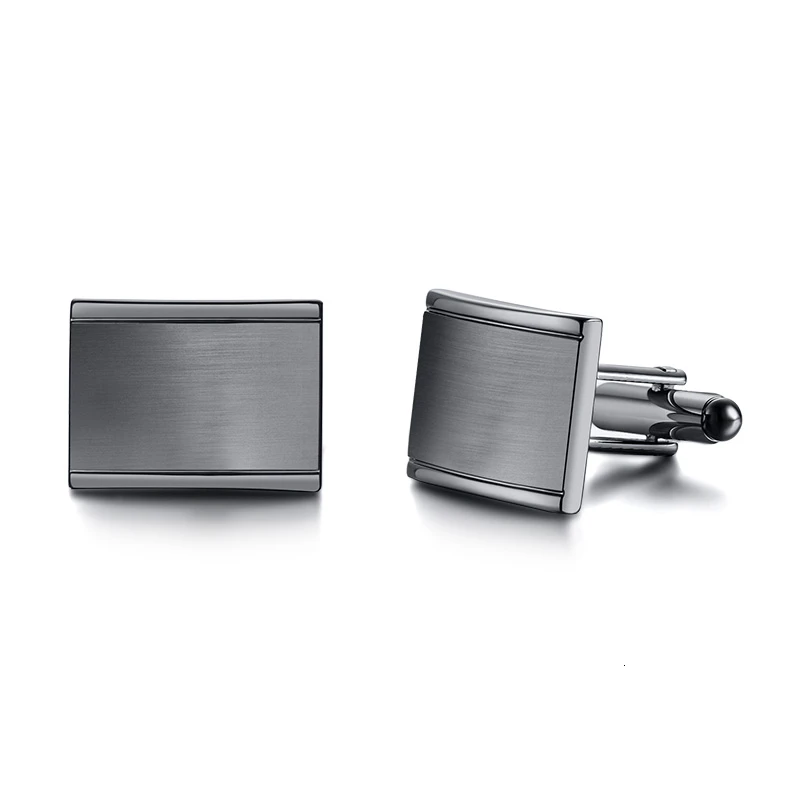 Мужские Винтажные запонки Vnox серые тоновые Квадратные мужские подарки ювелирные