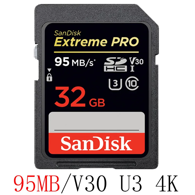 SanDisk Extreme Pro/Ultra карта памяти 32 64 128 ГБ U3/U1 SD карта 32 Гб 128 Гб 64 Гб 256 ГБ 512 Гб 16 Гб флэш-карта SD память SDXC SDHC - Емкость: SDXXG-032G