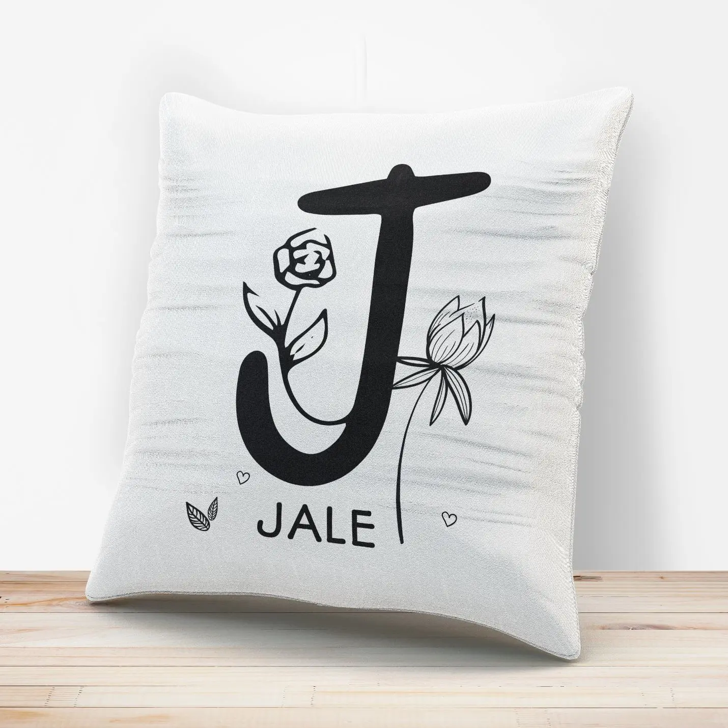 

Custom Design Name Printed Pillow Case-J