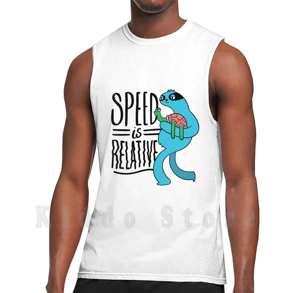 

Speed Is Relative tank tops vest 100% Cotton Cute Animal Animals Funny Cat Adorable Dog Pet Cats Happy Kawaii Puppy