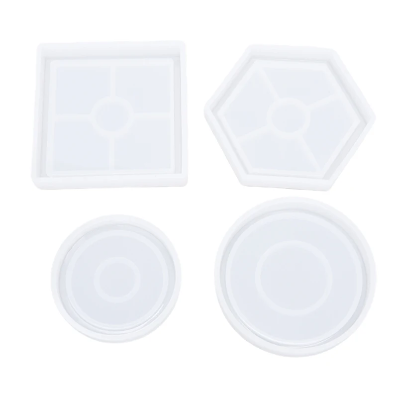 

1pcs Coaster Resin Silicone Cup Mat Pad Mold Jewelry Making Epoxy Mould Tool Craft
