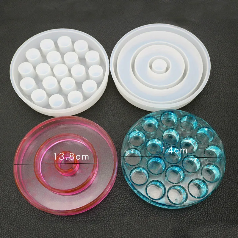 Новые круглые и 19-ровные коробки для хранения коробка форма из смолы формы