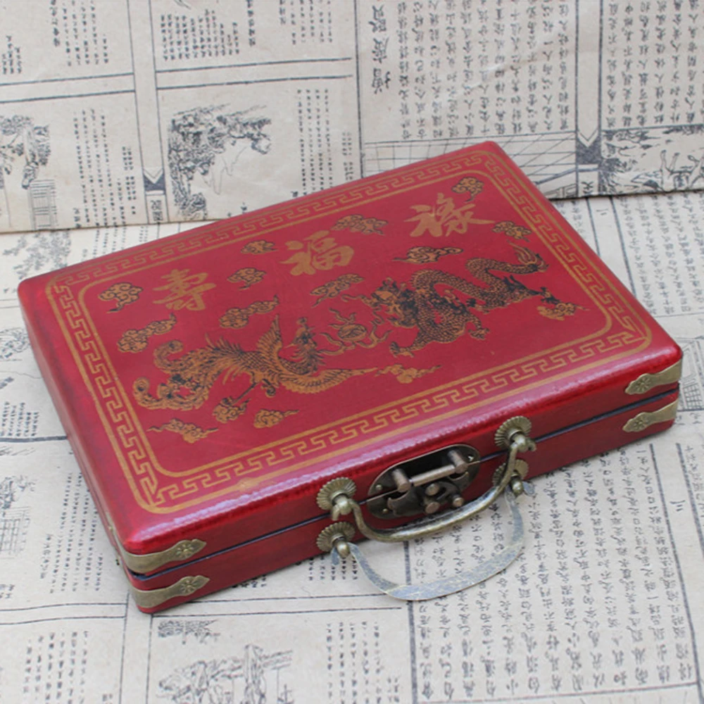 Mah-Jong китайский пронумерованный Набор для игры в маджонг 144 плитки Mah-Jong набор портативная Китайская Игрушка с коробкой вечерние азартные игры доска