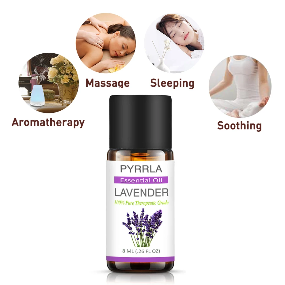 Pyrrla 8 мл чистые эфирные масла декомпрессия помощь для сна увлажнитель масло