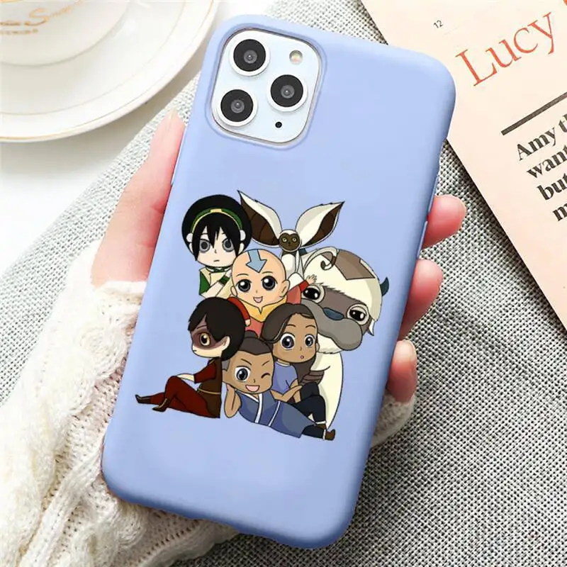 

Avatar The Last Airbender Japan anime Phone Case Candy Color for iPhone 6 7 8 11 12 s mini pro X XS XR MAX Plus