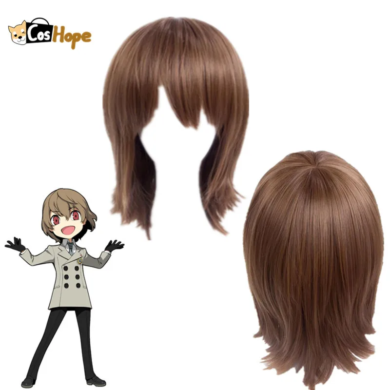 Парик для косплея Persona 5 Goro Akechi мужской термостойкие синтетические волосы из