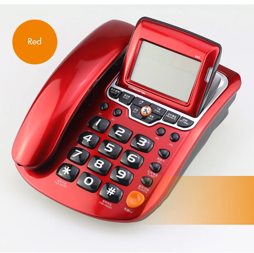 

Wired Landline Phone with DTMF/FSK Dual System, Voice Paging, Caller ID, Speakerphone, Call Block, Adjustable Screen for Office