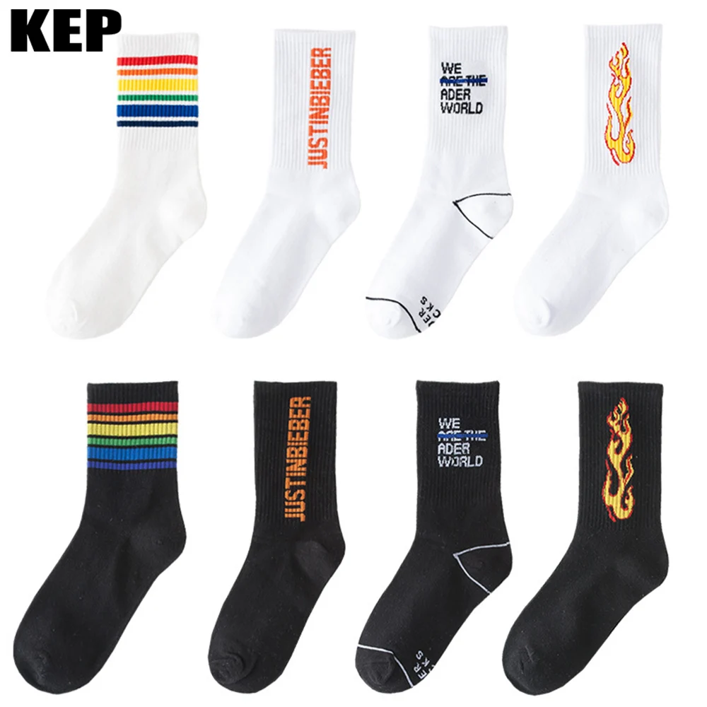 Модные уличные модные Хлопковые женские носки в стиле Харадзюку для мужчин