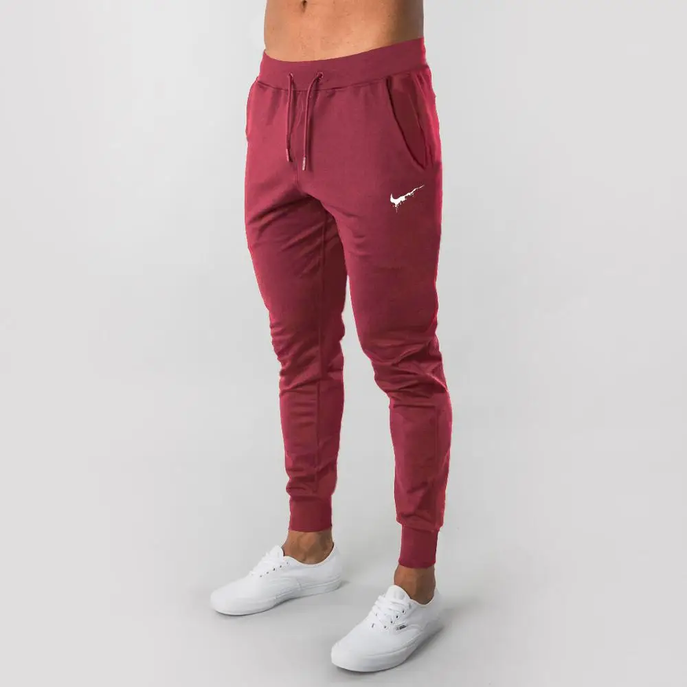 2020 весенние и летние Брендовые мужские спортивные штаны для фитнеса пробежки