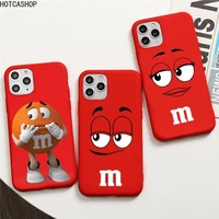 mms chocolate phone case for iphone 12 pro max mini 11 pro xs max 8 7 6 6s plus x 5s se 2020 xr red case