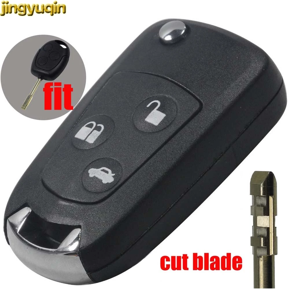 Jingyuqin Cut Blade 3 Buttons Refit Remote Car Key Blank For Ford Focus KA Mondeo | Автомобили и мотоциклы