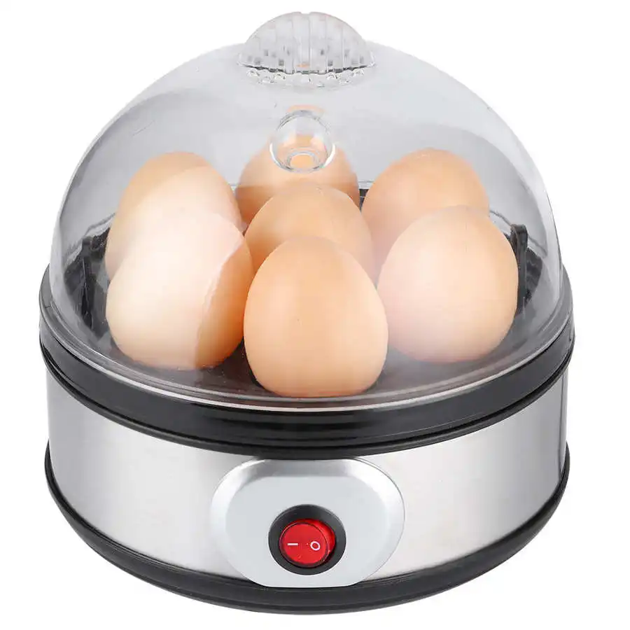 

Electric Egg Boiler Steamer 7 Eggs Capacity Breakfast Egg Cooker Poacher Corn Milk Heating Steamed Kitchen Cooking Machine 220V