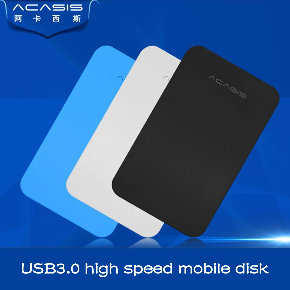 ACASIS''External Hard Drive Disk USB3.0 HDD 2TB 1TB 500GB 320GB 160GB Storage for PC, Mac,Tablet, Xbox, PS4, PS5, TV box 2 Color