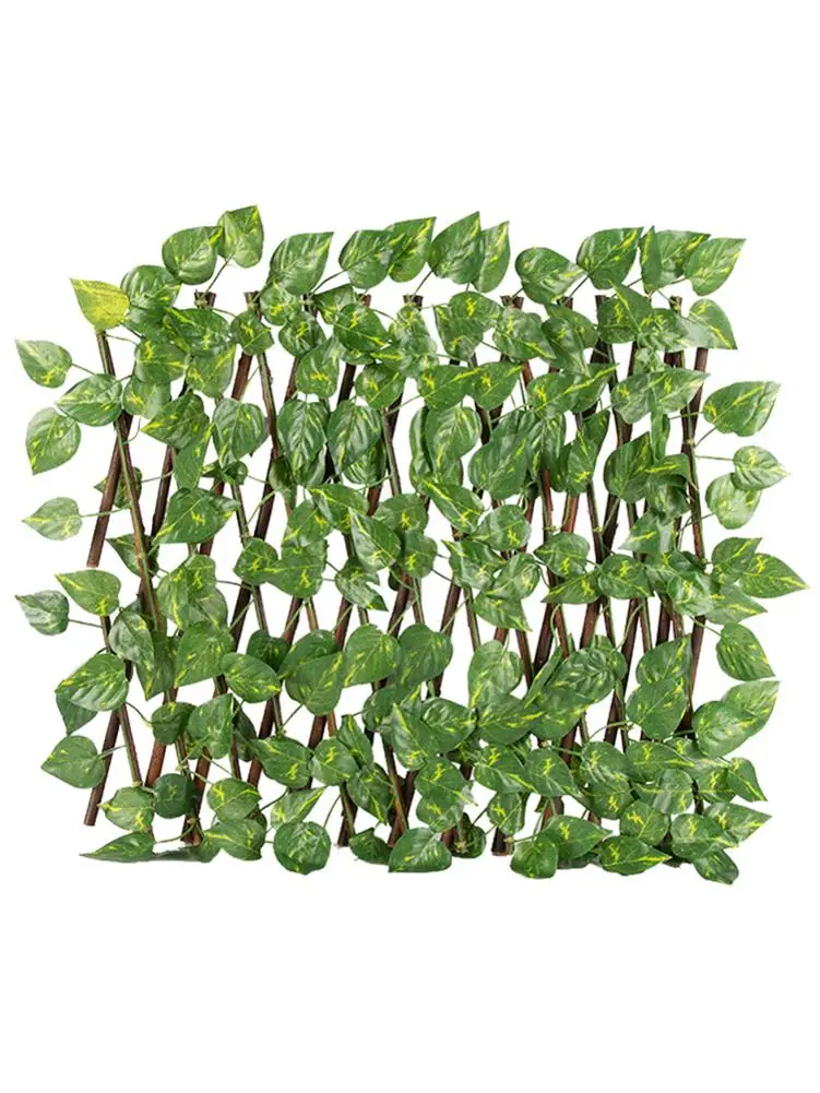 

Simulation Fence Artificial Privacy Fence Screen Faux Leaf Plantas Naturales Retractable Fence For Outdoor Garden Yard Fence